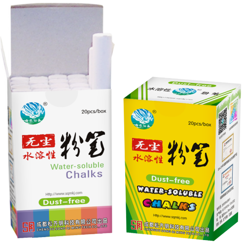 白色水溶性無塵粉筆